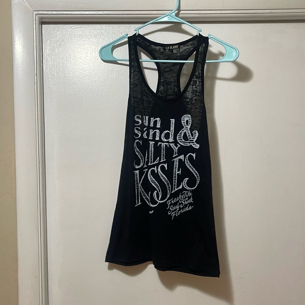 Freaky Tiki surf shack Florida racer back tank top large